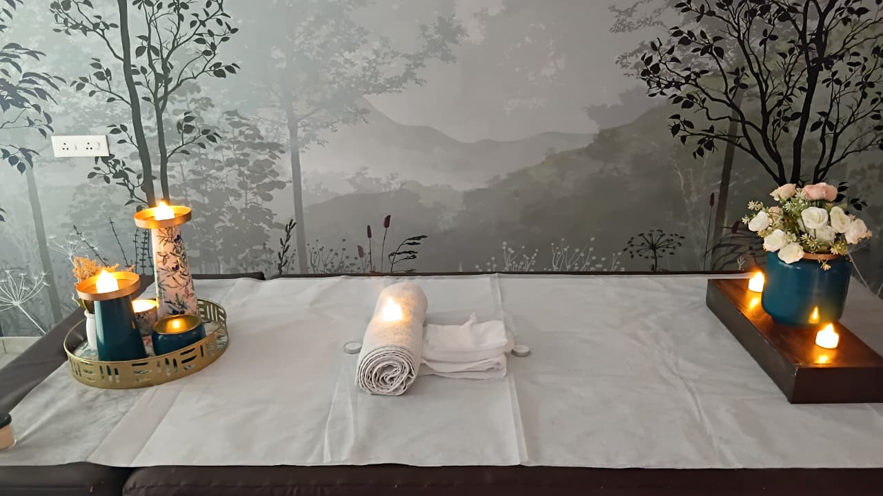 Nisarg Chhaya tree and bench mural